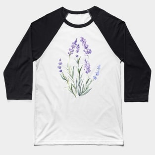 Watercolor Lavender Baseball T-Shirt